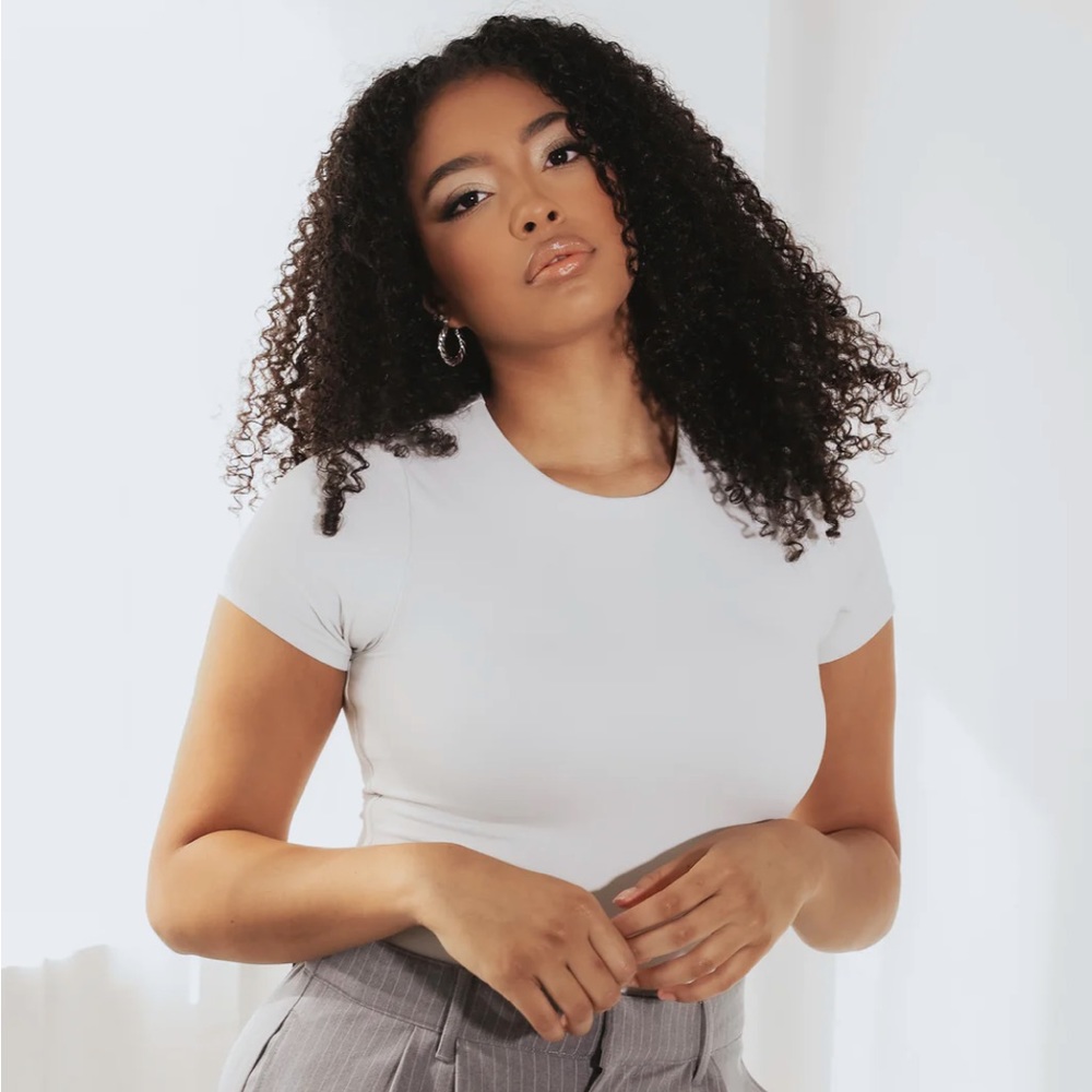Klassy Network rib t-shirt bramisuit XL
